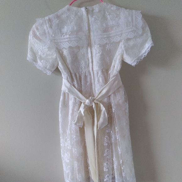 Vintage Lace Gunne Sax,Jessica McClintock Dress.Lace Prairie Dress,Cottagecore - Picture 4 of 12